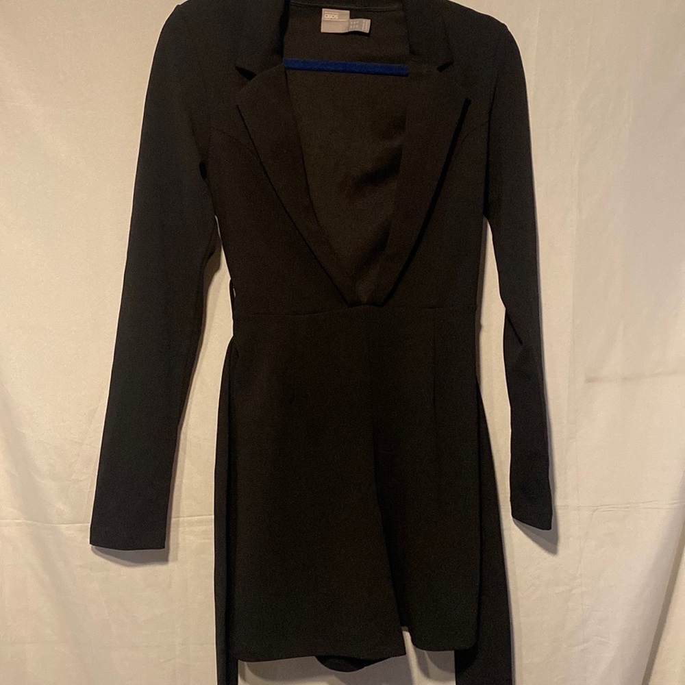 ASOS Tie Front Blazer Romper Size 6 - Picture 8 of 8